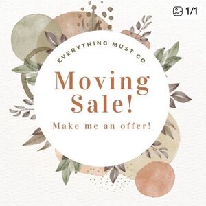 Moving Sale Announcement